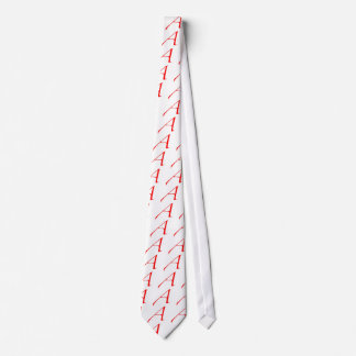 Corbata Símbolo ateo (rojo A)