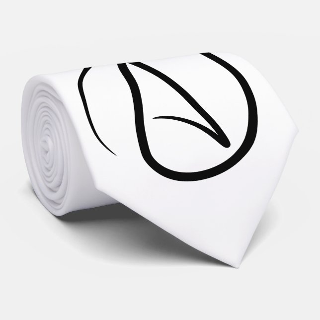 Corbata Símbolo de ateísmo - Rótulo ateo (Enrollado)