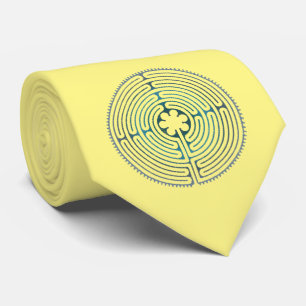 Corbata Símbolo de Geometría Sagrada - Laberinto de Chartr