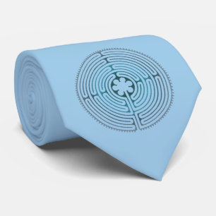 Corbata Símbolo de Geometría Sagrada - Laberinto de Chartr