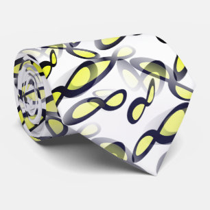 Corbata Símbolo de infinito matemático en estilo minimalis