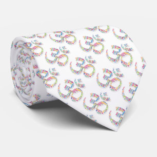 Corbata Símbolo de palabras Om