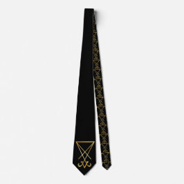 Corbata Símbolo de religión oculta de Lucifer