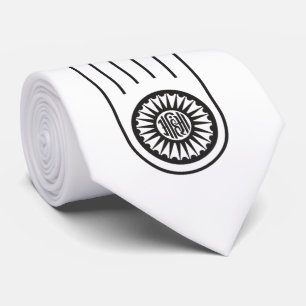 Corbata Símbolo jain de Ahimsa (mano de la no violencia)