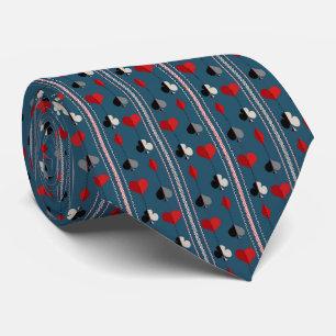 Corbata Símbolos de cartas de juego. Para amantes del póqu