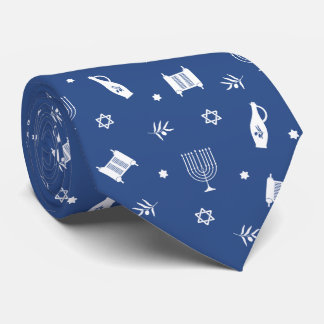 Corbata Símbolos de Hanukkah