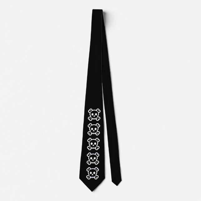 Corbata Símbolos sencillos - SKULL & BONES + sus ideas (Anverso)