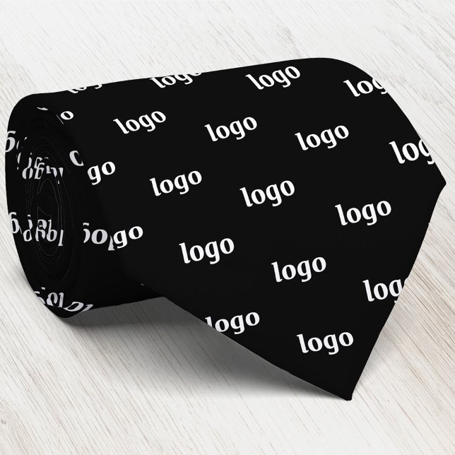 Corbata Simple Logo Pattern Business (Simple logo pattern business branding promotional neck tie)