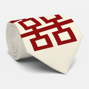 Corbata Simple Minimalista Doble Felicidad Boda China