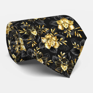 Corbata Sin inconvenientes con las orquídeas de joyas
