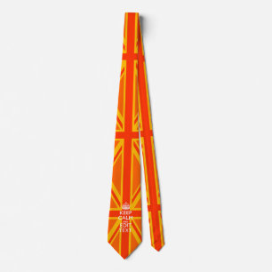 Corbata Sindicato naranja Jack Bandera Británica