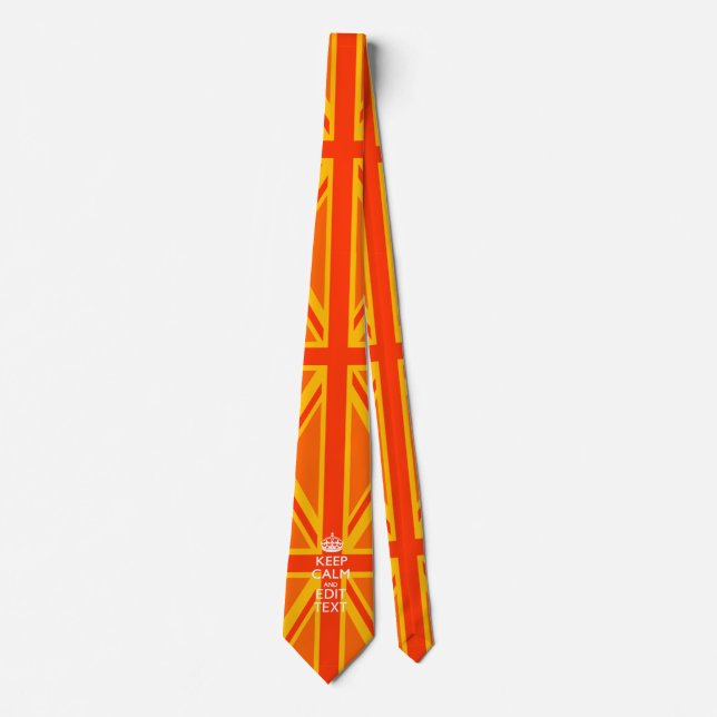 Corbata Sindicato naranja Jack Bandera Británica (Anverso)