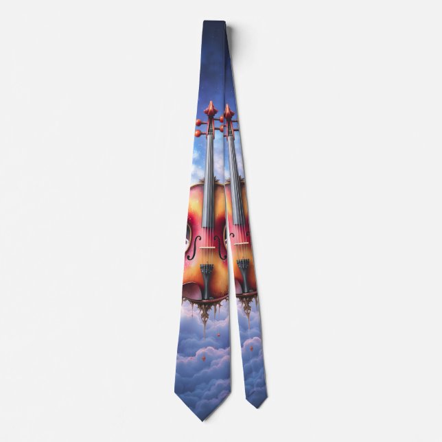 Corbata Sinfonía de los Cielos a la Luz de la Luna (Anverso)
