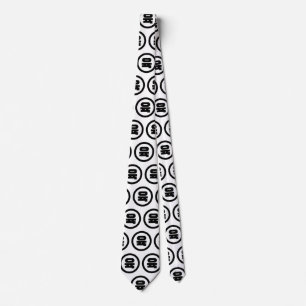 Corbata Sino Coreano Número 6 Seis 육 【Yuk Hangul