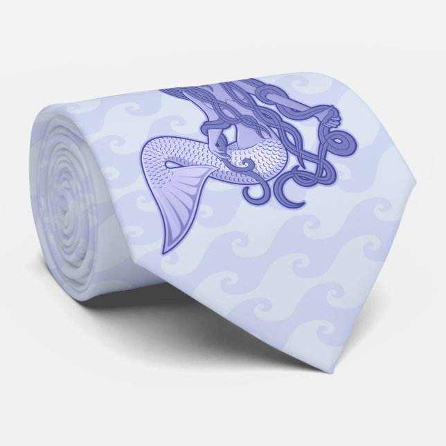 Corbata Sitting Mermaid Blue (Enrollado)
