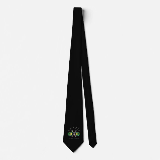 Corbata Skateboard brasileño de la generación X de 1970 (Anverso)