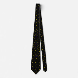Corbata Skaymarts Color negro Estrellas doradas