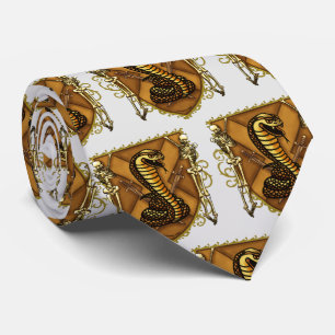 Corbata Skeletons Apellido Cobra Shield