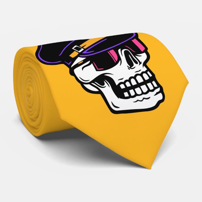 Corbata Skull de Guay Pilot (Enrollado)