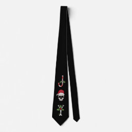 Corbata Skull JOY Bones Holly Navidades vacaciones