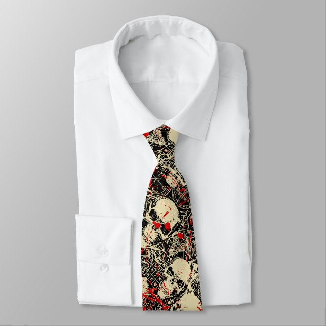 Corbata Skull Splatter (Atado)