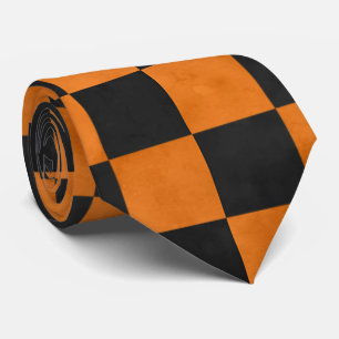 Corbata Skulls naranjas y diseño de la serie de girasoles 