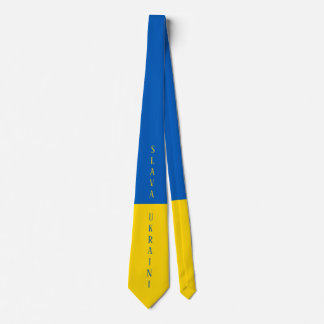 Corbata Slava Ukraini Glory to Ukraine flag