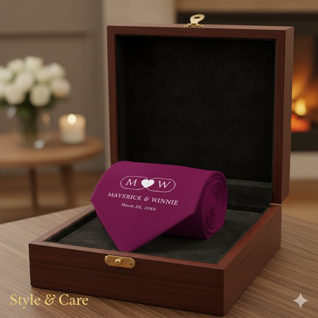 Corbata Sleek Minimalist Modern Wedding Burgundy (Sleek Minimalist Modern Wedding Burgundy Neck Tie)