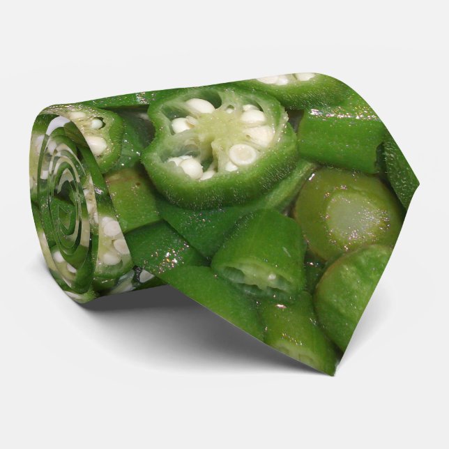 Corbata Sliced Okra Tie (Enrollado)