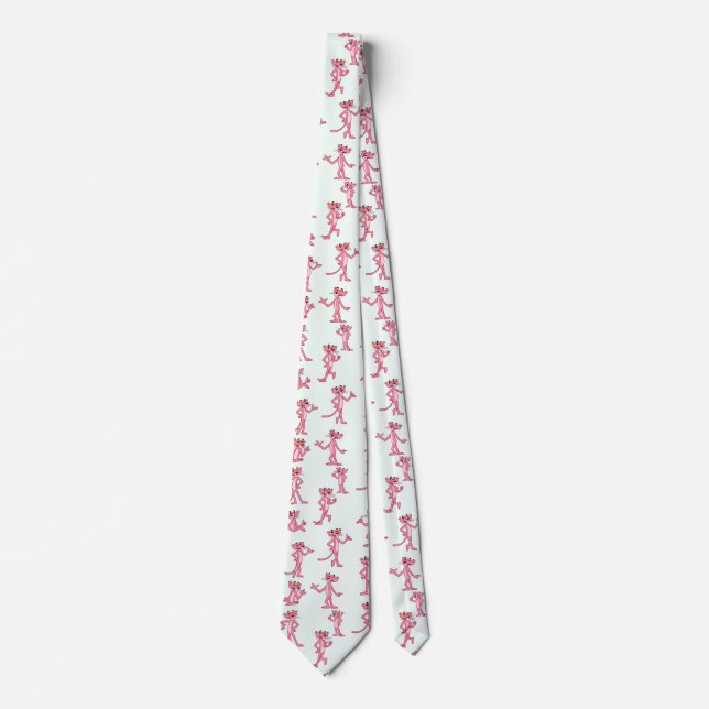 Corbata Small Pink Panther Pattern (Anverso)