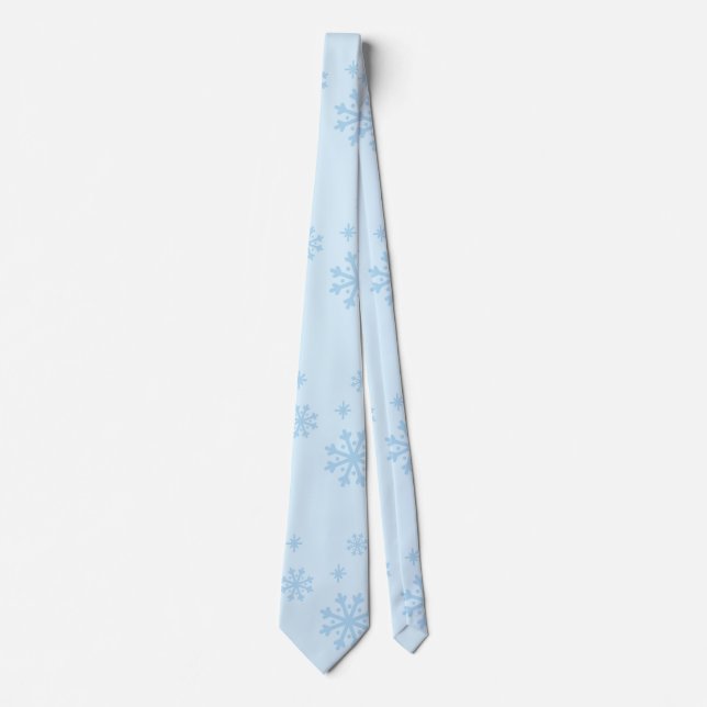 Corbata Snflakes Seamless Light Blue Pattern (Anverso)