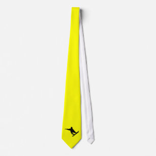 Corbata Snowboard amarillo-naranja