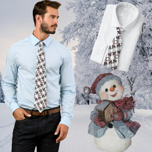 Corbata Snowman con el traje de invierno de Birdhouse