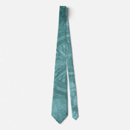 Corbata Sol de brújula Verde azulada silenciada