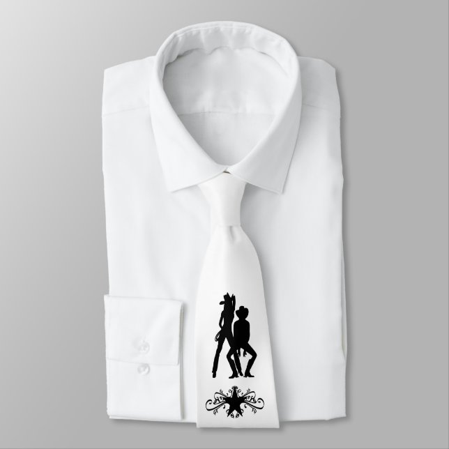 Corbata Solía ser un baile de línea (Atado)