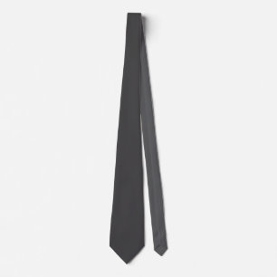 Corbata Sólido gris oscuro elegante moderno Minimalista
