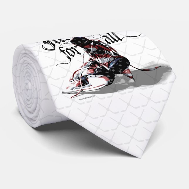 Corbata Solo hielo para todos (hockey) (Enrollado)