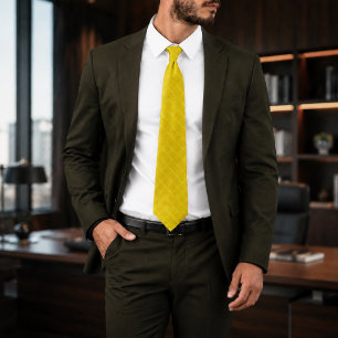 Corbata Solsticio Dorado   Floral Dorado de Lujo 