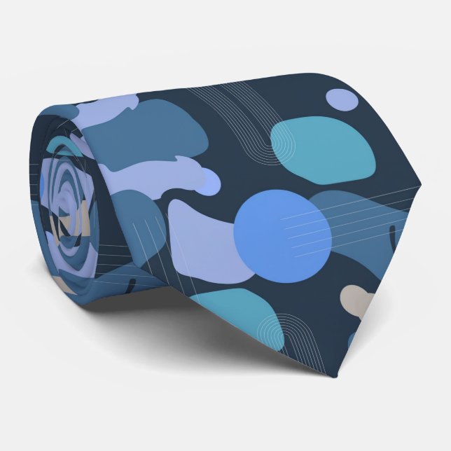 Corbata Sombras azules de Terracota (Enrollado)