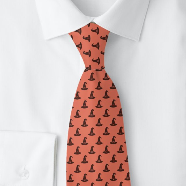 Corbata Sombrero de bruja de Halloween naranja (Subido por el creador)