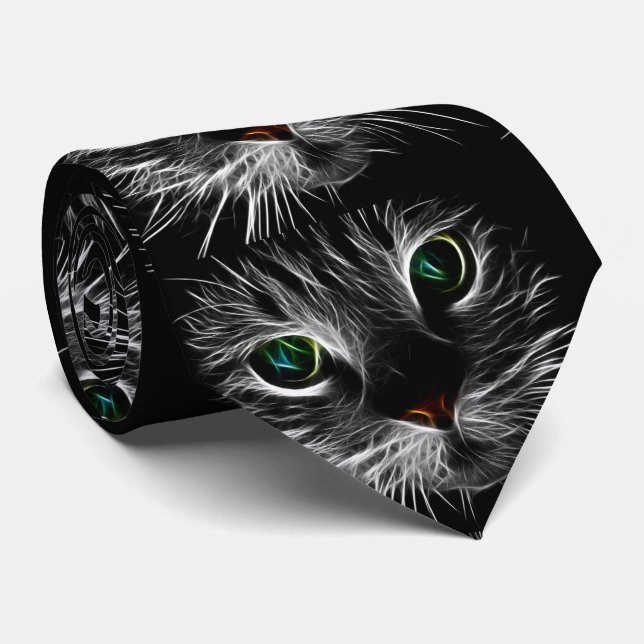 Corbata Sombrío gato felino Soul Spirit Animal (Enrollado)