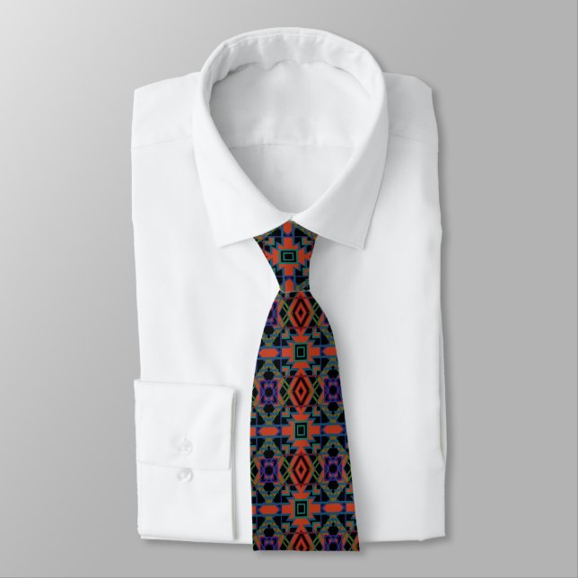 Corbata Southwestern Symmetrical Tiled Pattern Line Art (Atado)