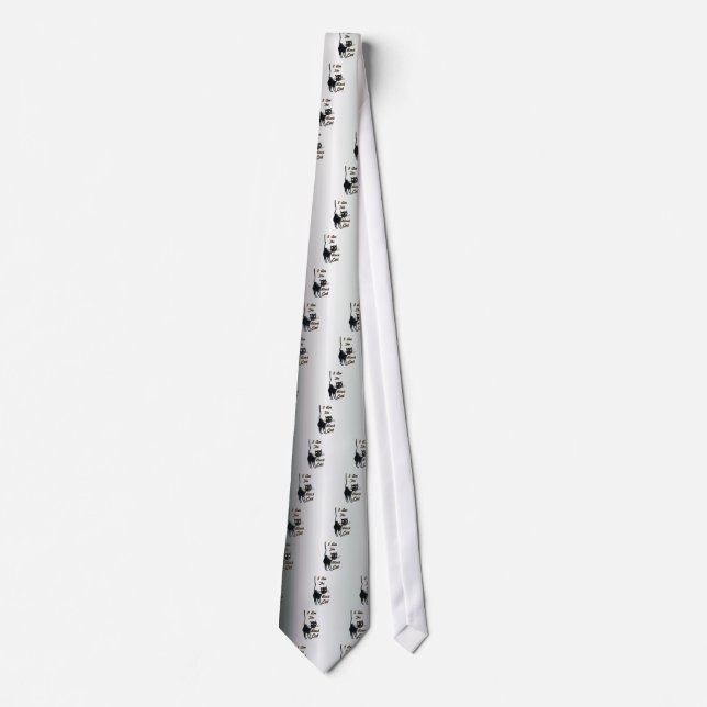 Corbata Soy un gato negro (Anverso)