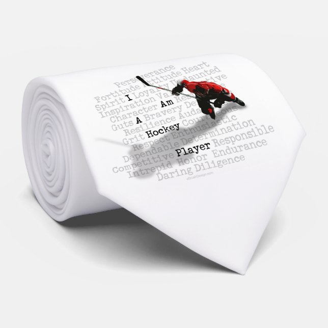 Corbata Soy un jugador de hockey (Enrollado)