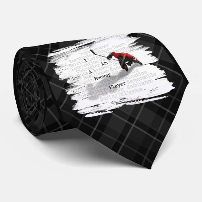 Corbata Soy un jugador de hockey (Enrollado)