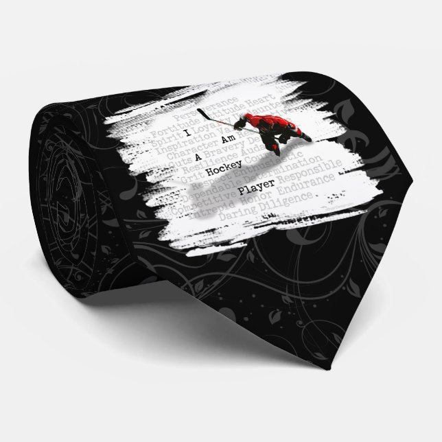 Corbata Soy un jugador de hockey (Enrollado)