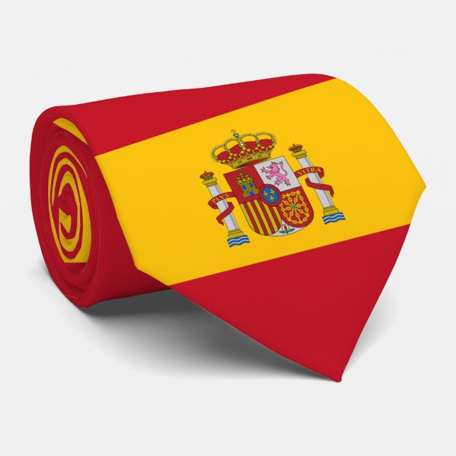 Corbata Spain flag - Bandera de Espana (Enrollado)