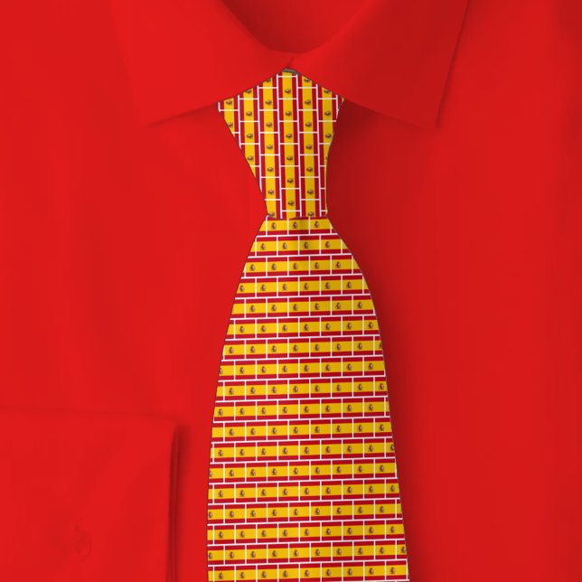 Corbata Spain Flag Brick Pattern (Subido por el creador)