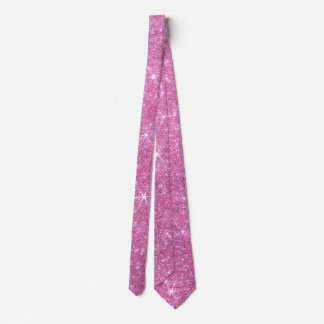 Corbata Sparkle Shiny Glitter Elegant Pink Valentine's Day