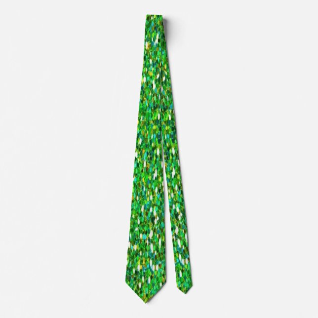 Corbata Sparkling Green Holiday Bling (Anverso)